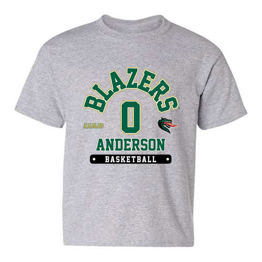 UAB - NCAA Men's Basketball : Dayjaun Anderson - Classic Fashion Shersey Youth T-Shirt-0