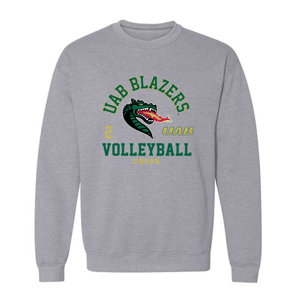 UAB - NCAA Women's Volleyball : Jorda Crook - Classic Fashion Shersey Crewneck Sweatshirt