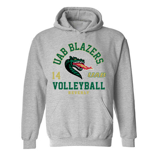 UAB - NCAA Women's Volleyball : Lia Beverly - Classic Fashion Shersey Hooded Sweatshirt-0
