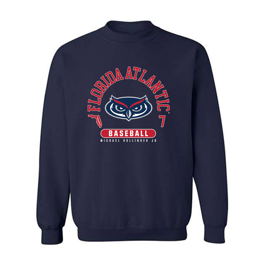 FAU - NCAA Baseball : Michael Bollinger Jr - Crewneck Sweatshirt-0