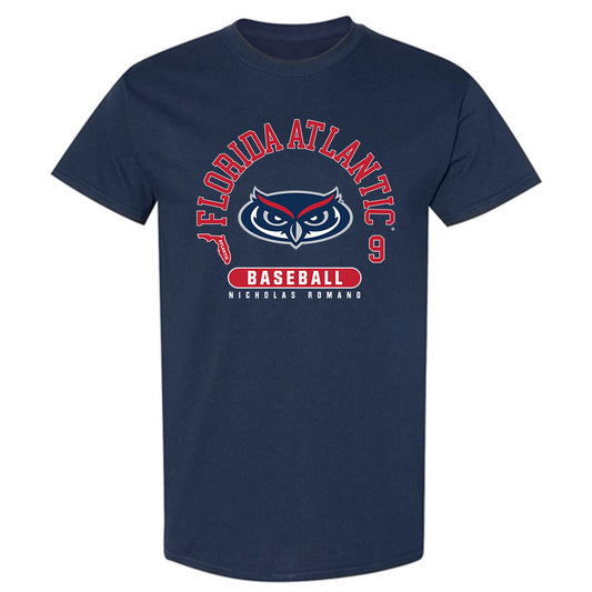FAU - NCAA Baseball : Nicholas Romano - T-Shirt-0