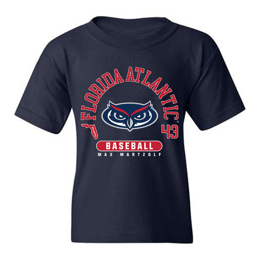 FAU - NCAA Baseball : Max Martzolf - Youth T-Shirt