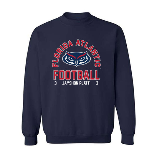 FAU - NCAA Football : Jayshon Platt - Crewneck Sweatshirt Classic Fashion Shersey