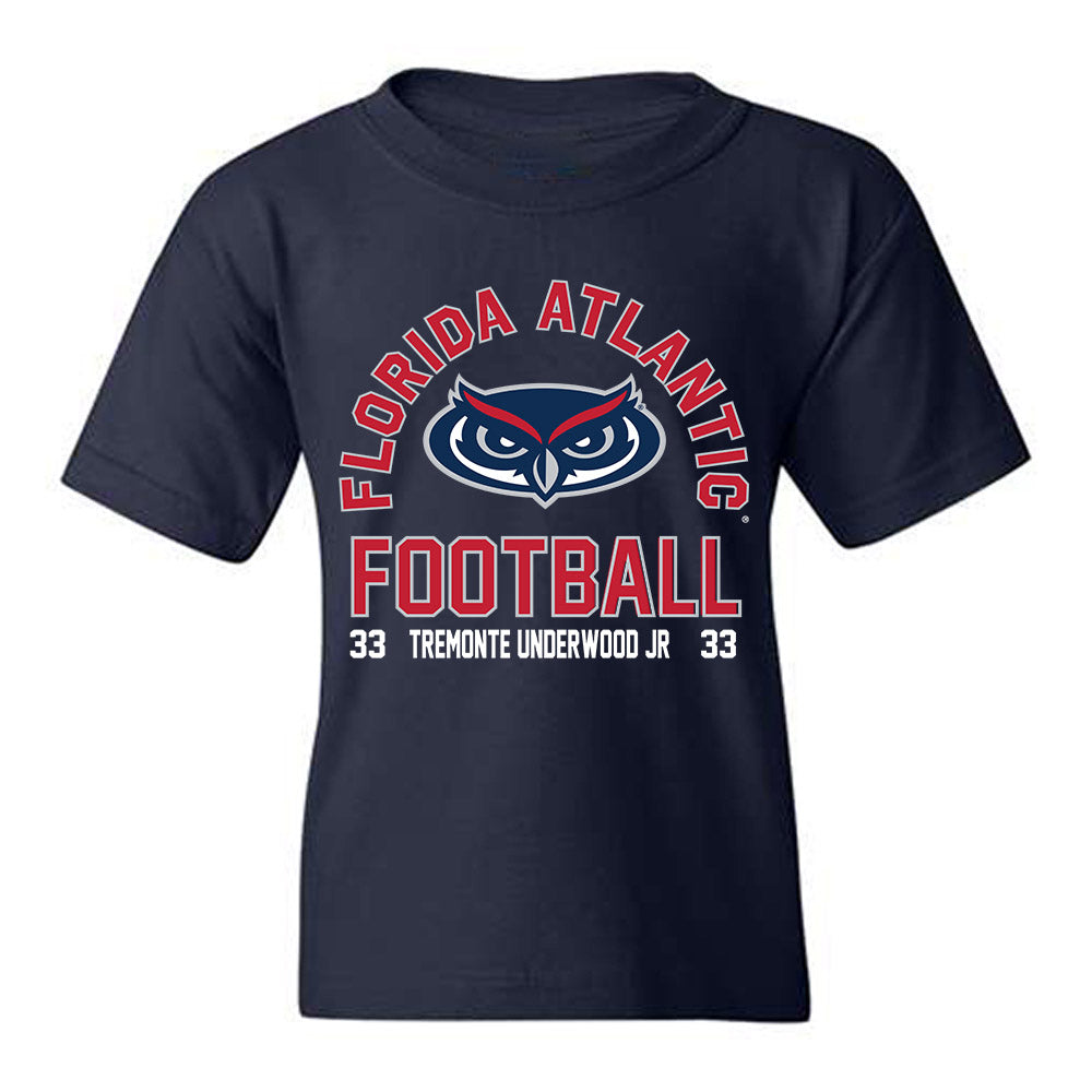 FAU - NCAA Football : Tremonte Underwood Jr - Youth T-Shirt-0