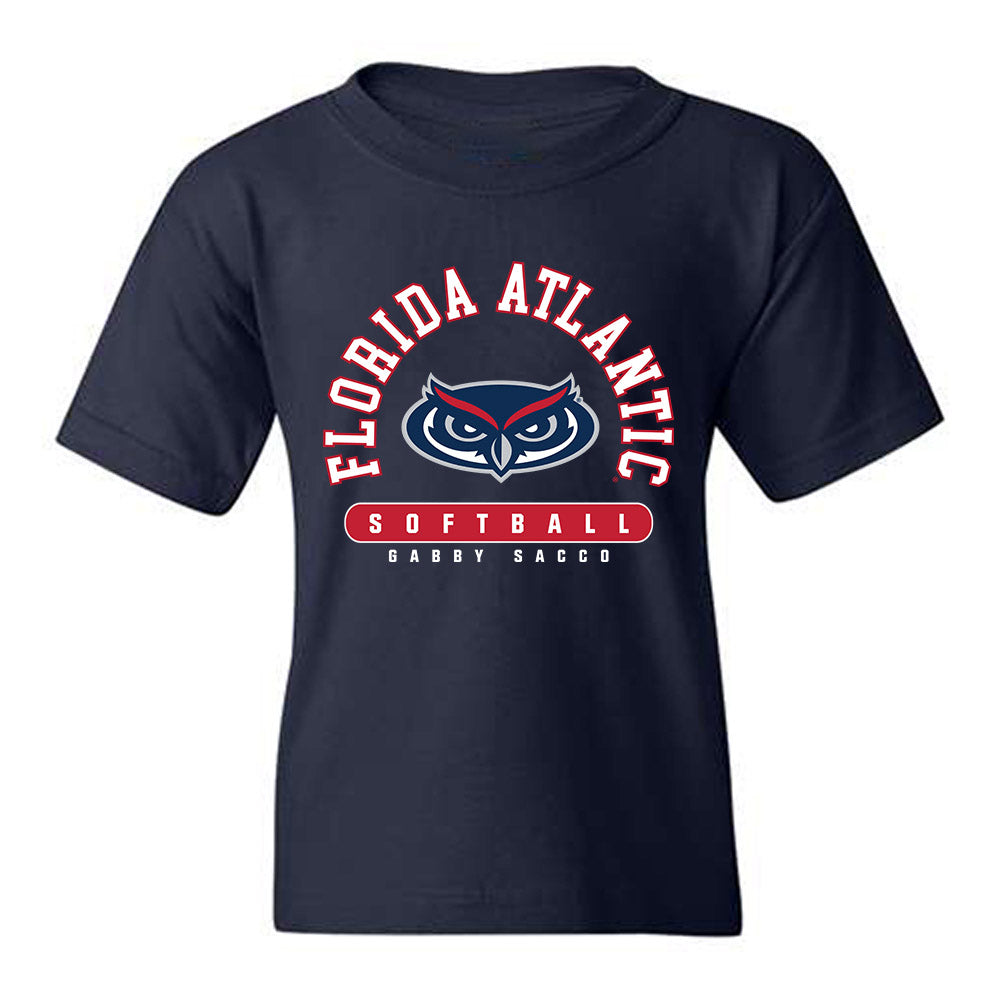 FAU - NCAA Softball : Gabby Sacco - Youth T-Shirt-0