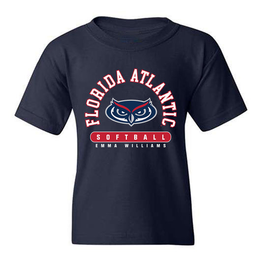 FAU - NCAA Softball : Emma Williams - Youth T-Shirt-0