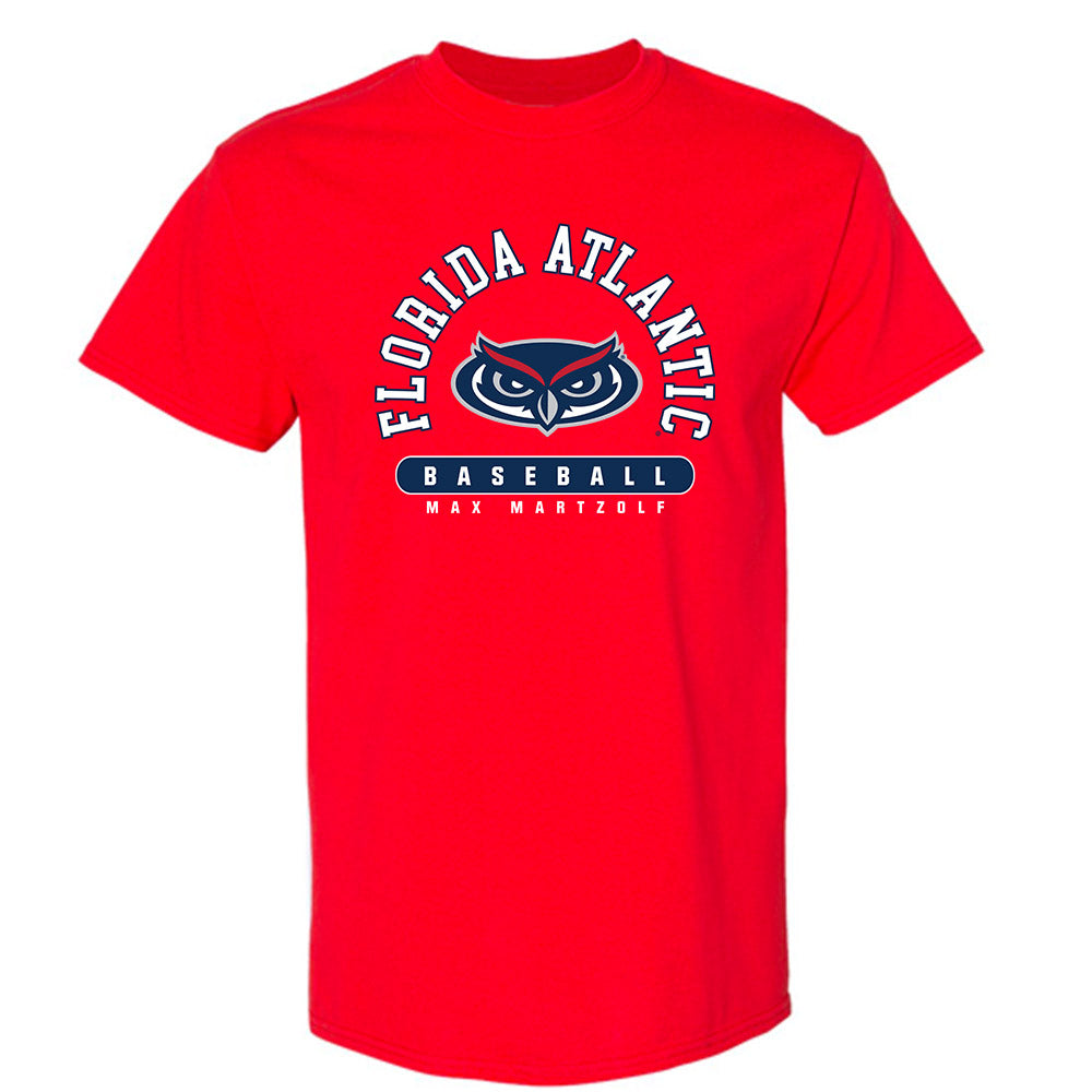 FAU - NCAA Baseball : Max Martzolf - T-Shirt