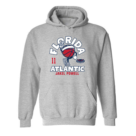 FAU - NCAA Men's Basketball : Jakel Powell - Hooded Sweatshirt Fashion Shersey