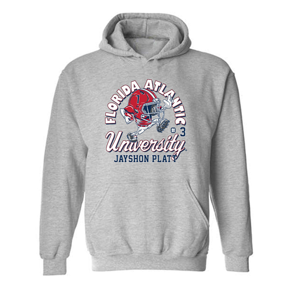 FAU - NCAA Football : Jayshon Platt - Hooded Sweatshirt Fashion Shersey