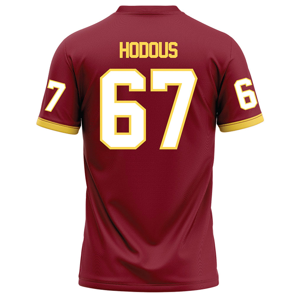 NSU - NCAA Football : Hudson Hodous - Maroon Football Jersey