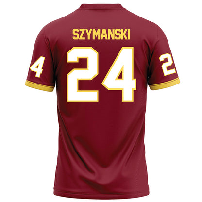 NSU - NCAA Football : Javonnee Szymanski - Maroon Football Jersey-1