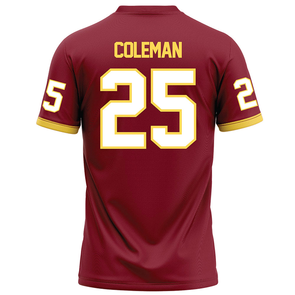 NSU - NCAA Football : Jarel Coleman - Maroon Football Jersey-1