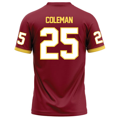 NSU - NCAA Football : Jarel Coleman - Maroon Football Jersey-1