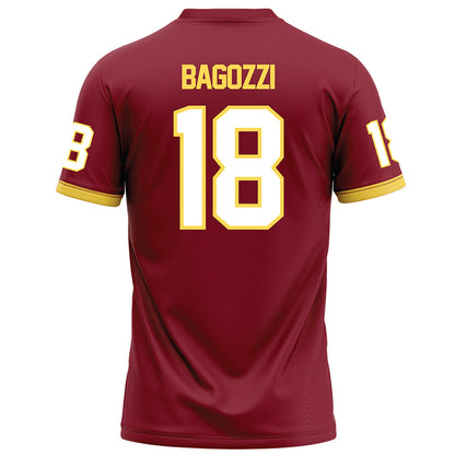 NSU - NCAA Football : Brock Bagozzi - Maroon Football Jersey-1