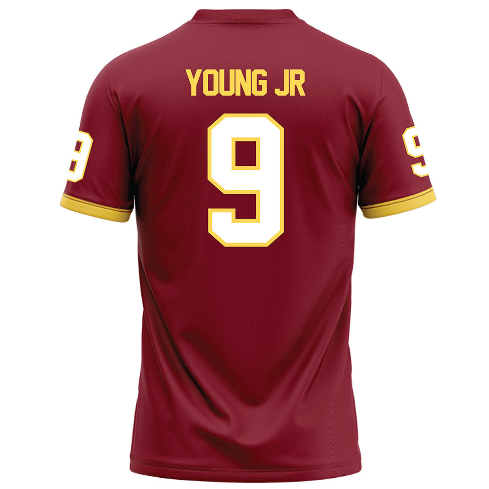 NSU - NCAA Football : Tasean Young Jr - Maroon Football Jersey-1