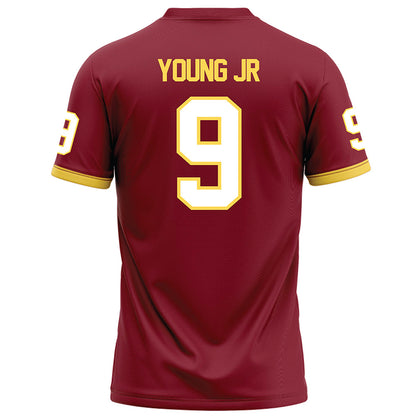 NSU - NCAA Football : Tasean Young Jr - Maroon Football Jersey-1