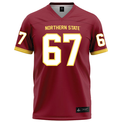 NSU - NCAA Football : Hudson Hodous - Maroon Football Jersey