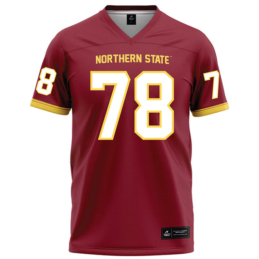 NSU - NCAA Football : Ty Mikel - Maroon Football Jersey-0