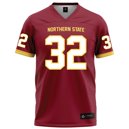 NSU - NCAA Football : Gabe Gutierrez - Maroon Football Jersey-0