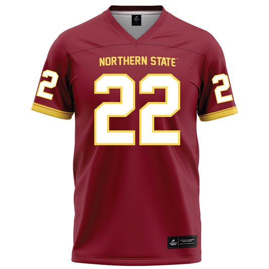 NSU - NCAA Football : Brock Pedersen - Maroon Football Jersey