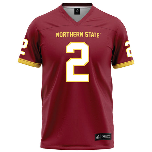 NSU - NCAA Football : Elijah Jopp - Maroon Football Jersey-0