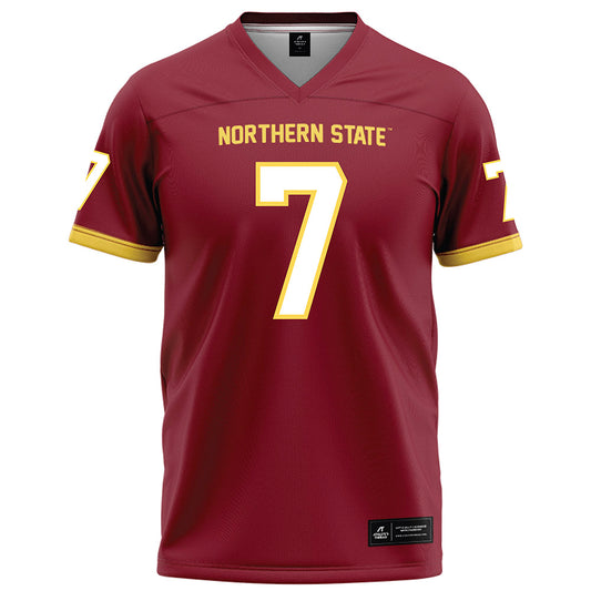 NSU - NCAA Football : Holden Havlik - Maroon Football Jersey-0