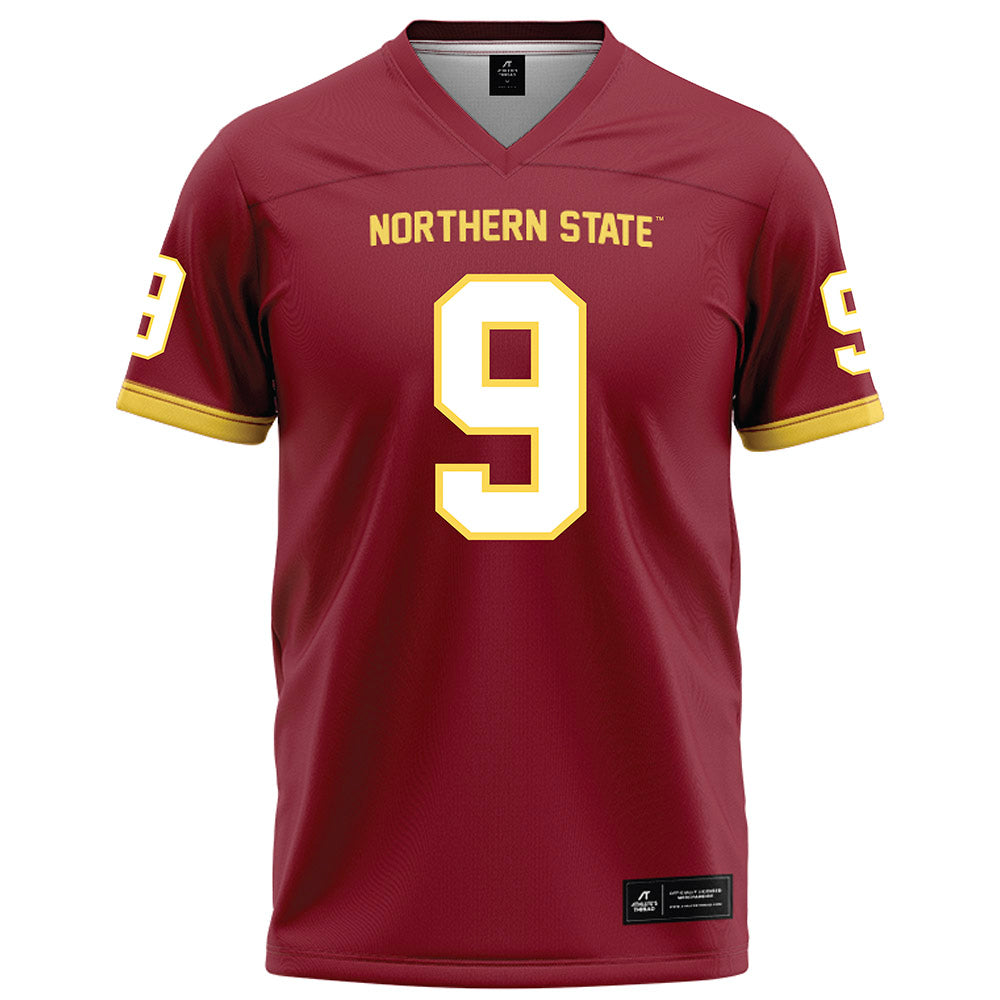 NSU - NCAA Football : Tasean Young Jr - Maroon Football Jersey-0