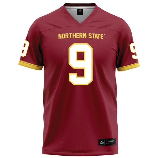 NSU - NCAA Football : Tasean Young Jr - Maroon Football Jersey-0