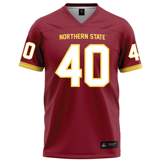 NSU - NCAA Football : Jake Merchlewitz - Maroon Football Jersey-0
