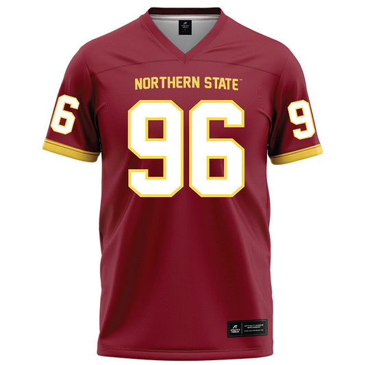 NSU - NCAA Football : Brock Pedersen - Maroon Football Jersey-0