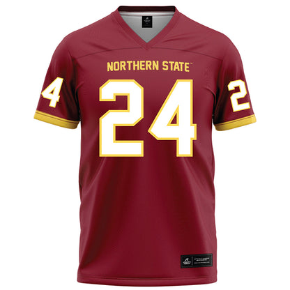 NSU - NCAA Football : Javonnee Szymanski - Maroon Football Jersey-0