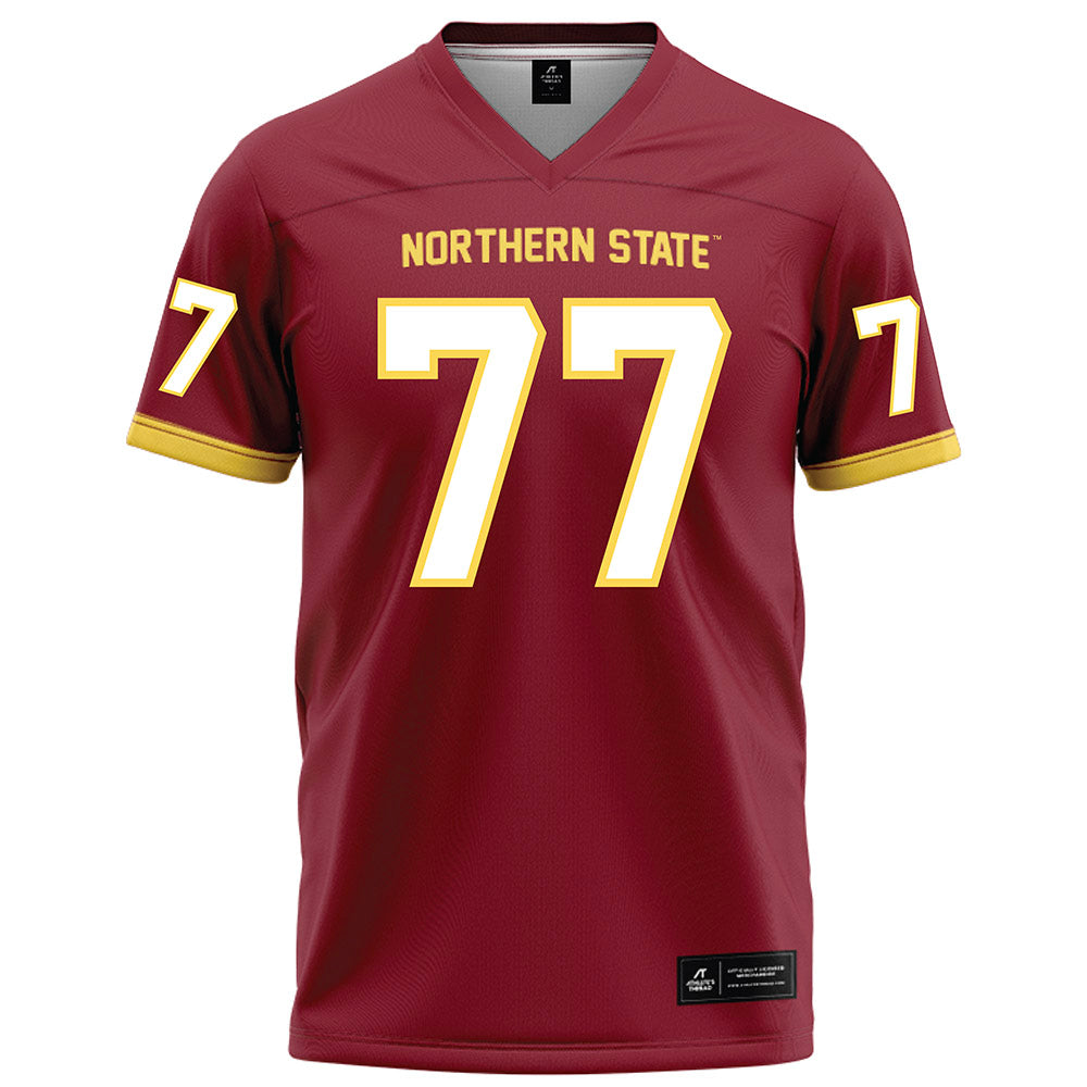 NSU - NCAA Football : Riley Helgeson - Maroon Football Jersey-0