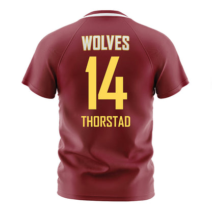 NSU - NCAA Women's Soccer : Addyson Thorstad - Maroon Soccer Jersey-1
