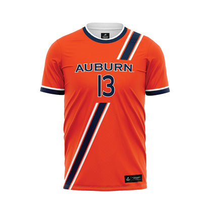 Auburn - NCAA Women's Soccer : Asha Means - Orange Soccer Jersey-0