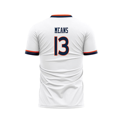 Auburn - NCAA Women's Soccer : Asha Means - White Soccer Jersey-1
