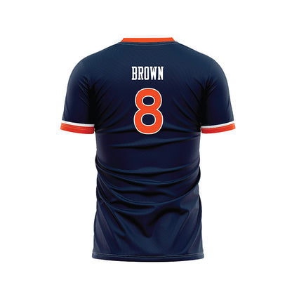 Auburn - NCAA Women's Soccer : Gracie Brown - Navy Soccer Jersey-1