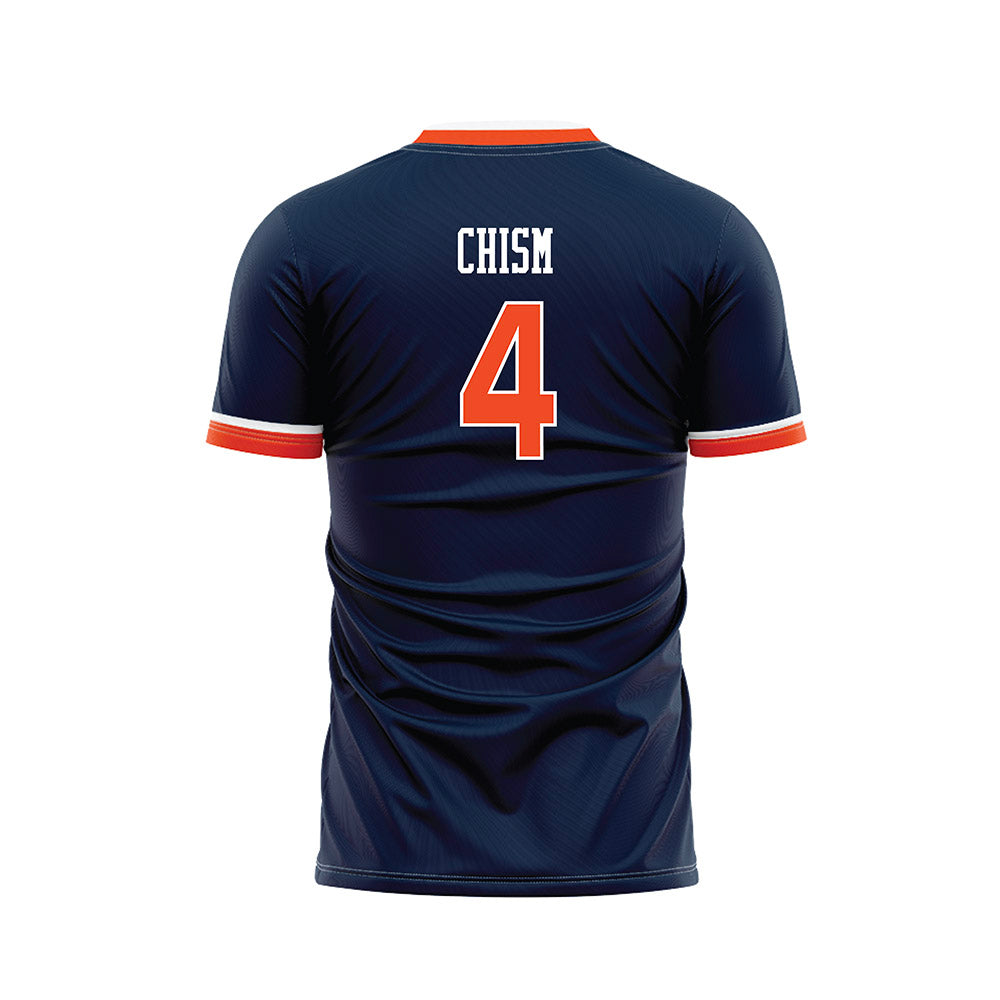Auburn - NCAA Women's Soccer : Taylor Chism - Navy Soccer Jersey-1
