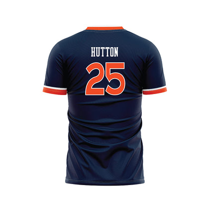 Auburn - NCAA Women's Soccer : Fizz Hutton - Navy Soccer Jersey-1