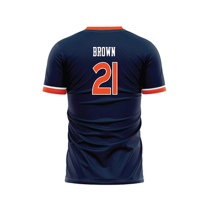 Auburn - NCAA Women's Soccer : Ciara Brown - Navy Soccer Jersey