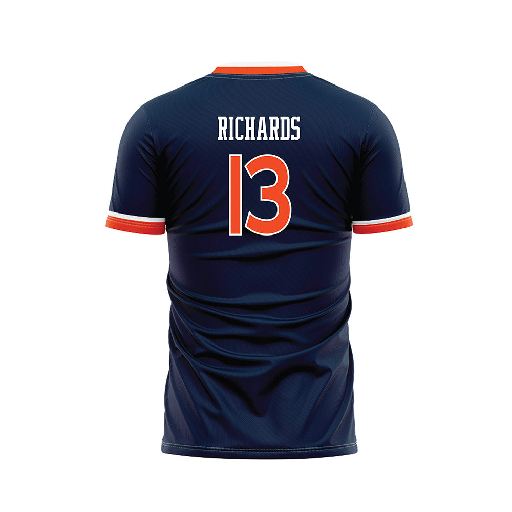 Auburn - NCAA Women's Soccer : Taylor Richards - Navy Soccer Jersey