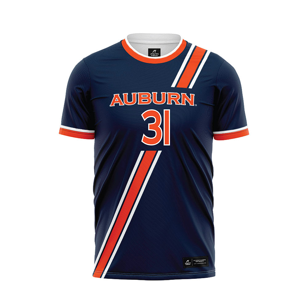 Auburn - NCAA Women's Soccer : Jordyn Crosby - Navy Soccer Jersey