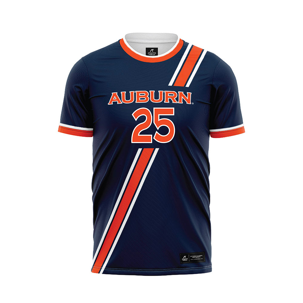 Auburn - NCAA Women's Soccer : Gracie Brown - Navy Soccer Jersey