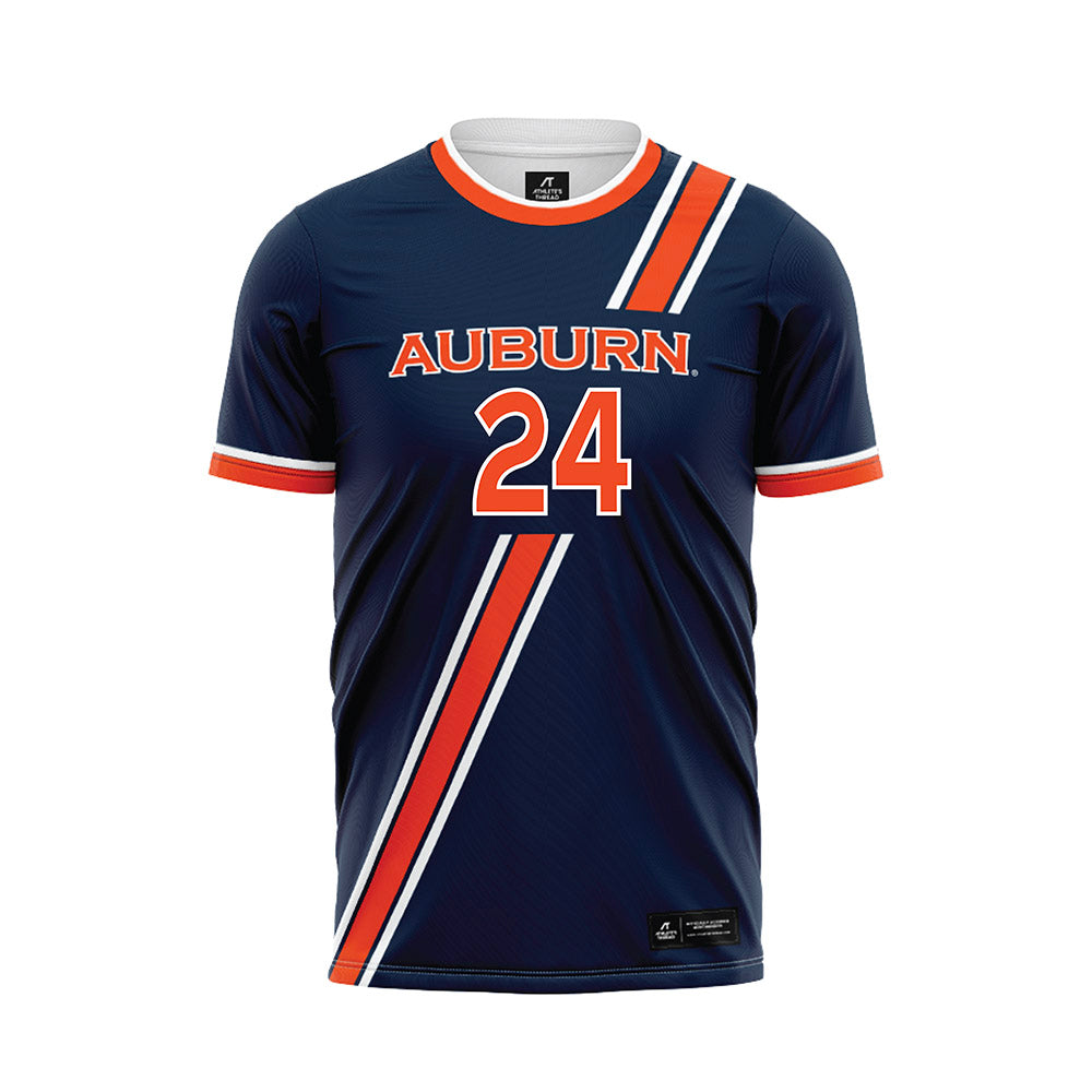 Auburn - NCAA Women's Soccer : Lily Borders - Navy Soccer Jersey