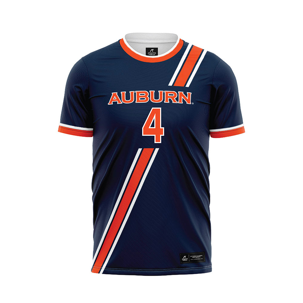 Auburn - NCAA Women's Soccer : Taylor Chism - Navy Soccer Jersey-0