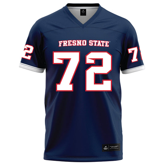Fresno State - NCAA Football : Edward Fonua - Blue Football Jersey