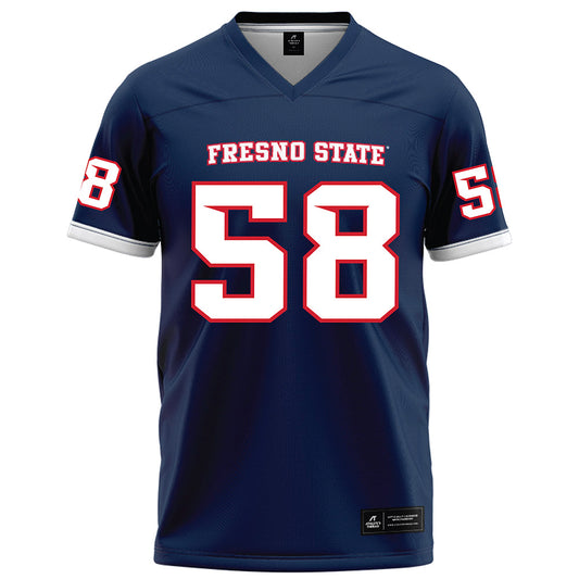 Fresno State - NCAA Football : Marcus Simien - Blue Football Jersey-0