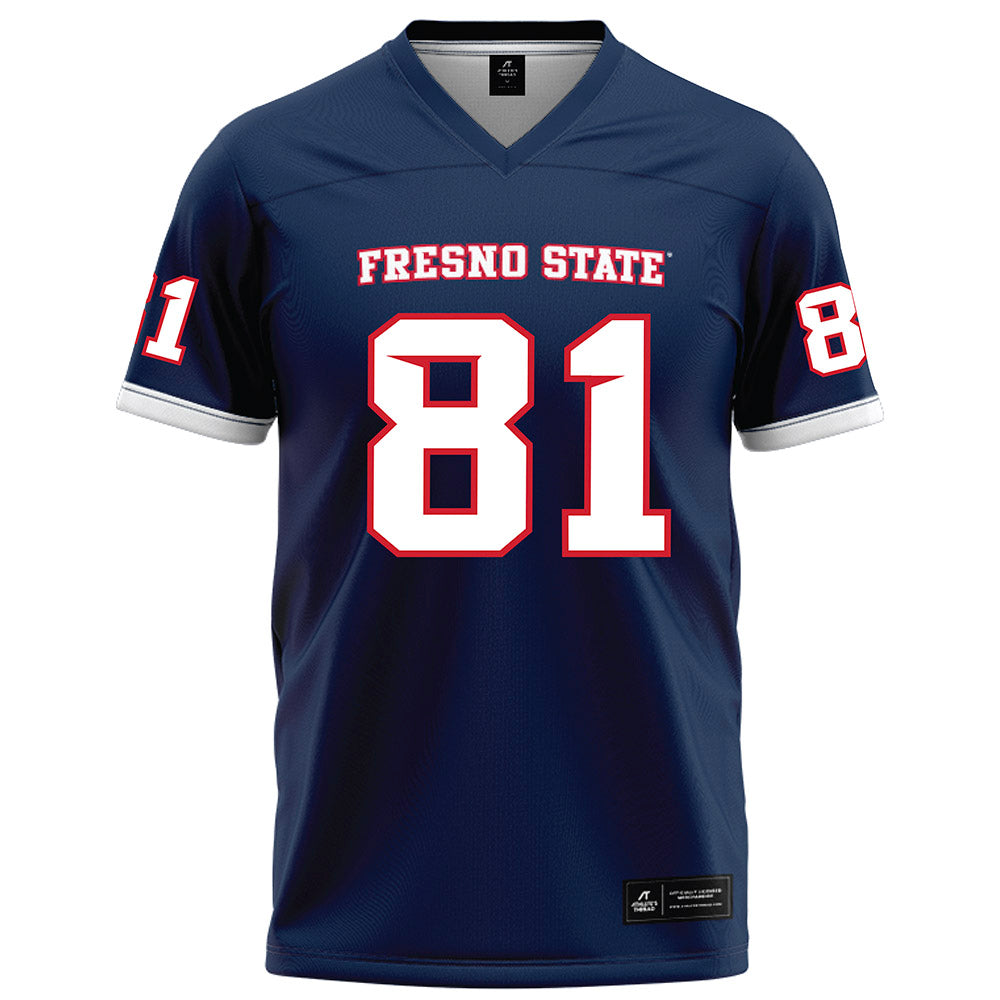 Fresno State - NCAA Football : Jordan Brown - Blue Football Jersey-0