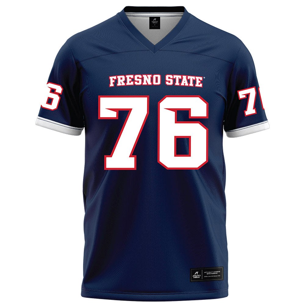  - NCAA Football : Kingsley Ugwu - Blue Football Jersey-0