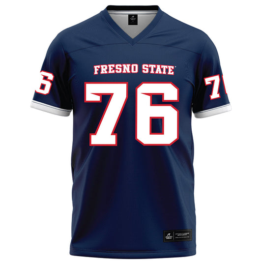  - NCAA Football : Kingsley Ugwu - Blue Football Jersey-0
