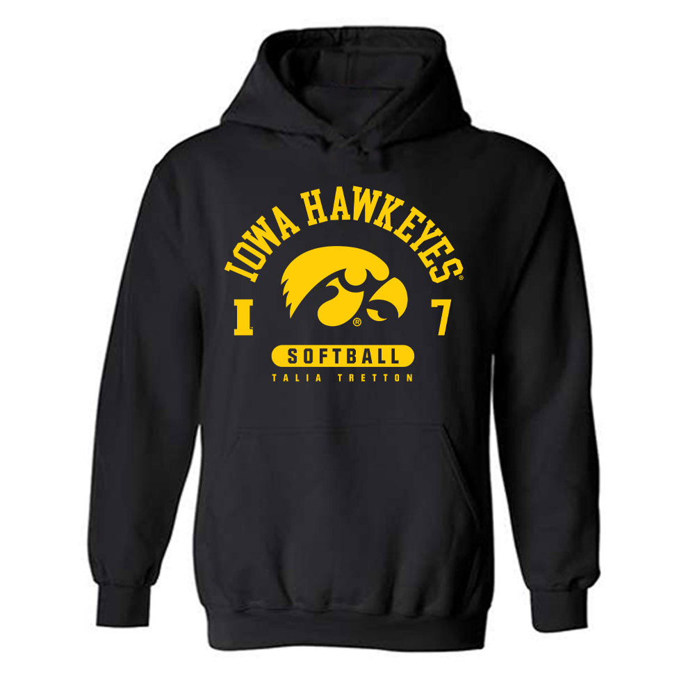 Iowa - NCAA Softball : Talia Tretton - Classic Fashion Shersey Hooded Sweatshirt-0